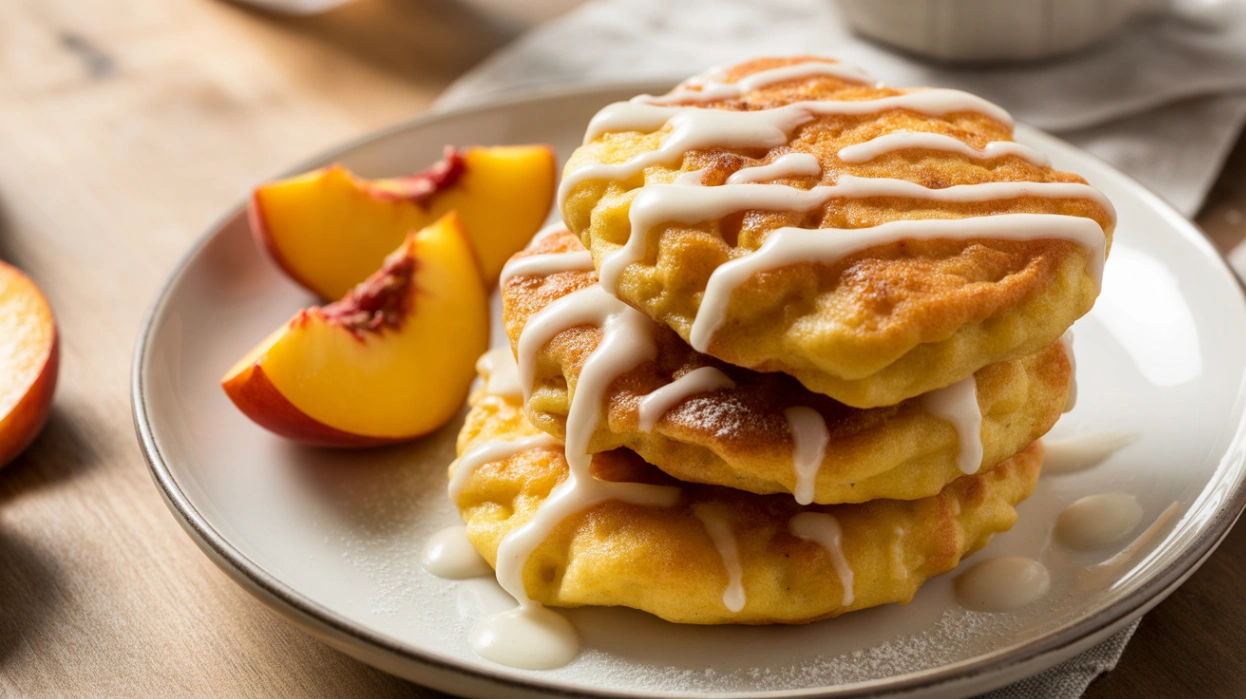 fresh peach fritters recipe