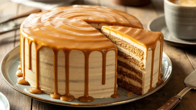 Delicious Caramel Coffee Buttercream Cake Recipe