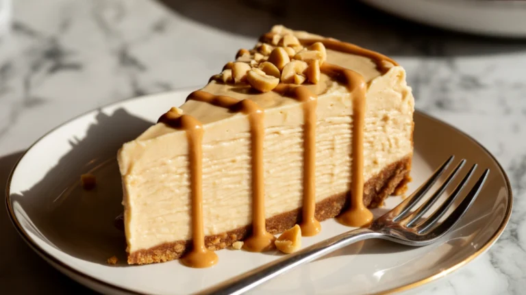 Easy No Bake Peanut Butter Cheesecake Recipe