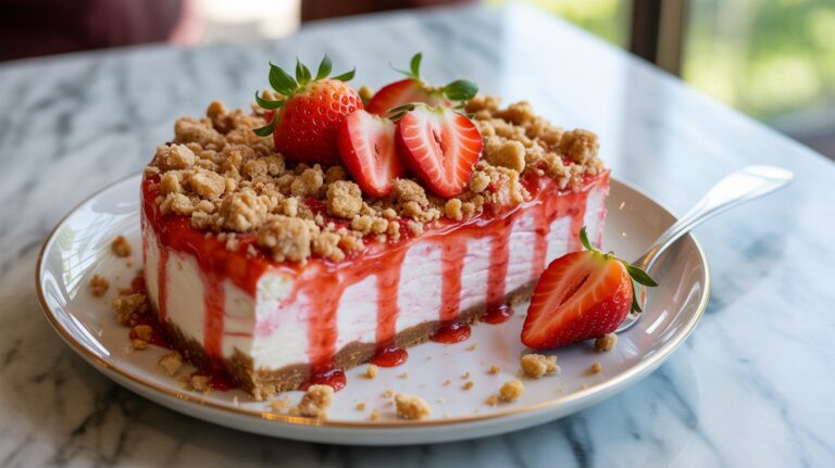 Strawberry Crunch Cheesecake